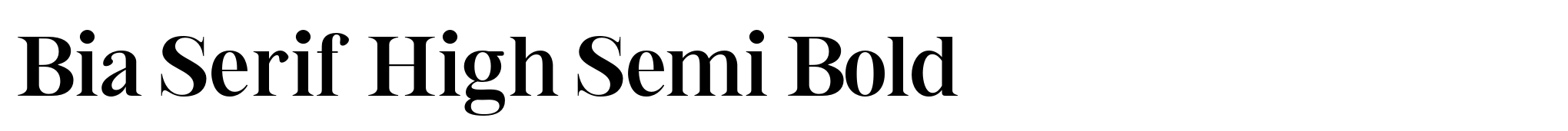 Bia Serif High Semi Bold image